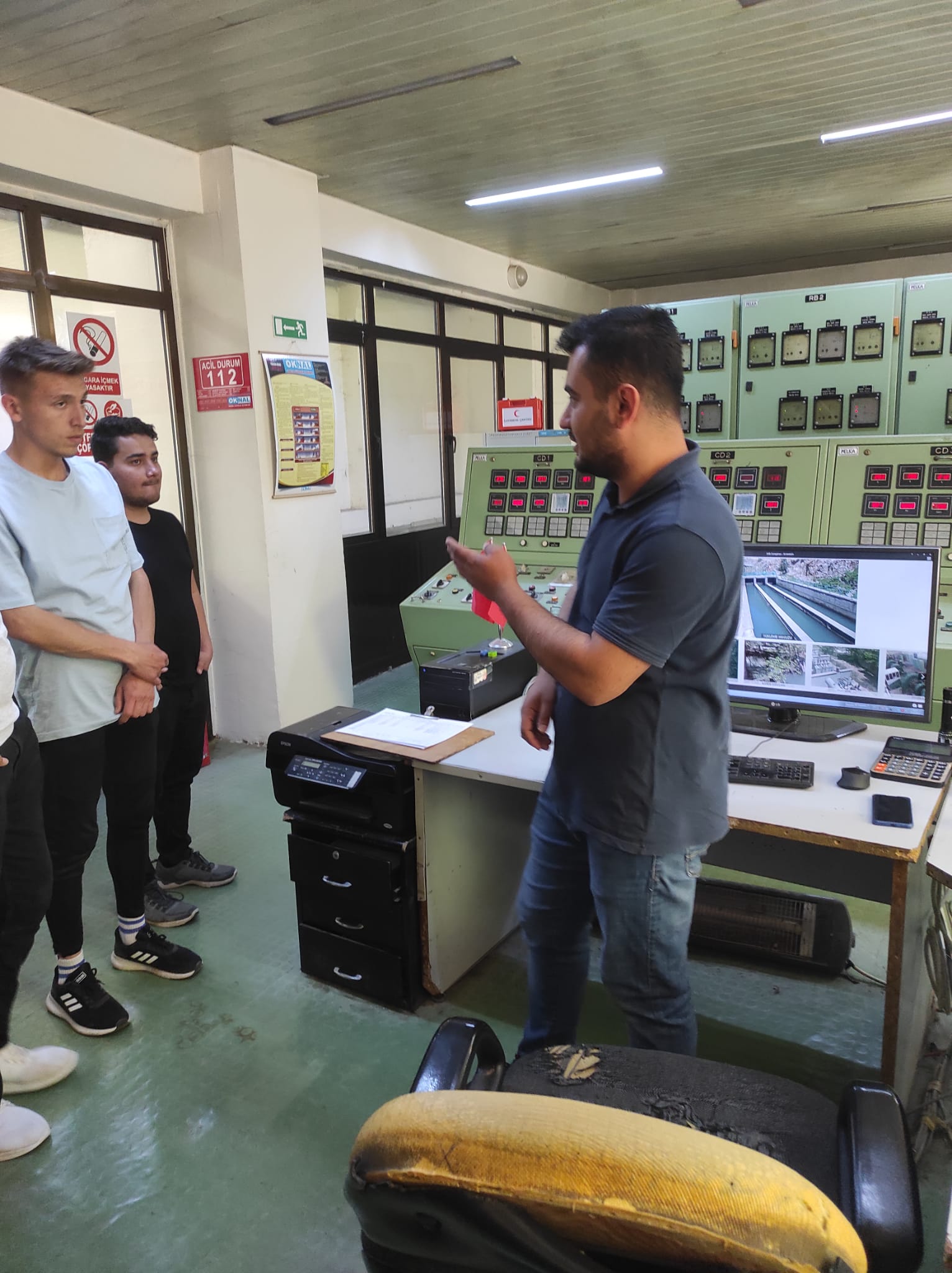 2021-2022 Bahar Döneminde Elektrik Programı Döngel Hidro Eektrik Santraline Yapmış Olduğu Teknik Gezi